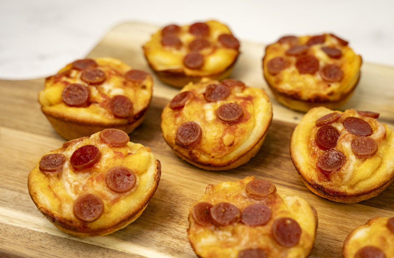 Muffin Tin Mini Pepperoni Pizzas
