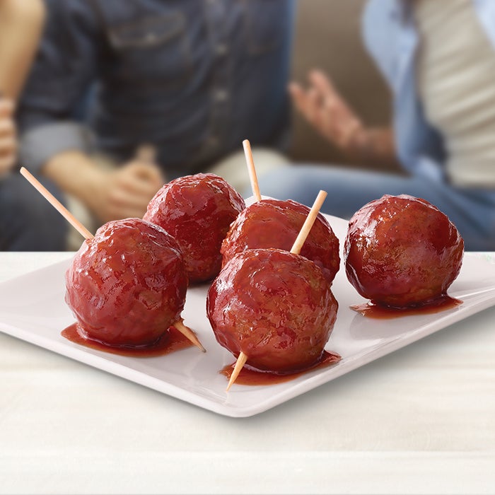 Barbecue Glazed Meatballs