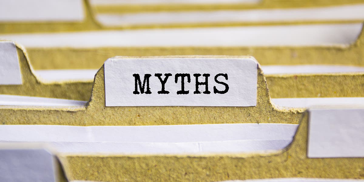 Myths file folder about Unconscious Bias in the Workplace