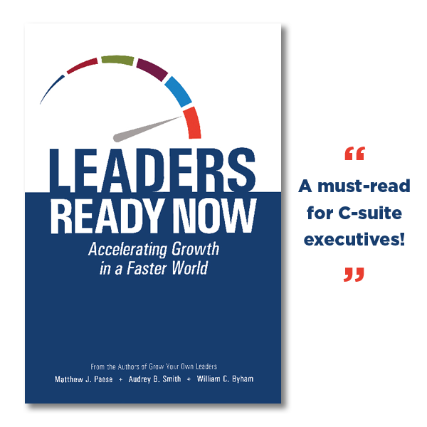 Cover of the book "Leaders Ready Now: Accelerating Growth in a Faster World" with the quote next to it "A must-read for C-suite executives!"?fm=webp&q=75