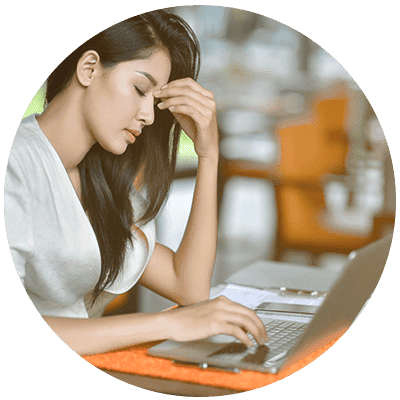 a stressed woman using a laptop?auto=format&q=75