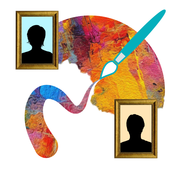 colorful artist palette with a brush beside two images of framed portraits of people who are blacked out to show this ATD 2024 presentation will give learners fresh approaches to successfully update their hi-po programs?fm=webp&q=65