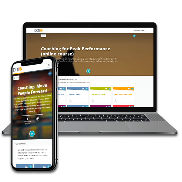 Picture of mobile device and laptop that show DDI's course on coaching from multiple types of devices?fm=webp&q=65