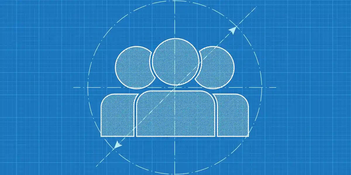 animated image of a three people icons in the middle of a scope to show we are answering, "how do you create a leadership competency model?" in this blog