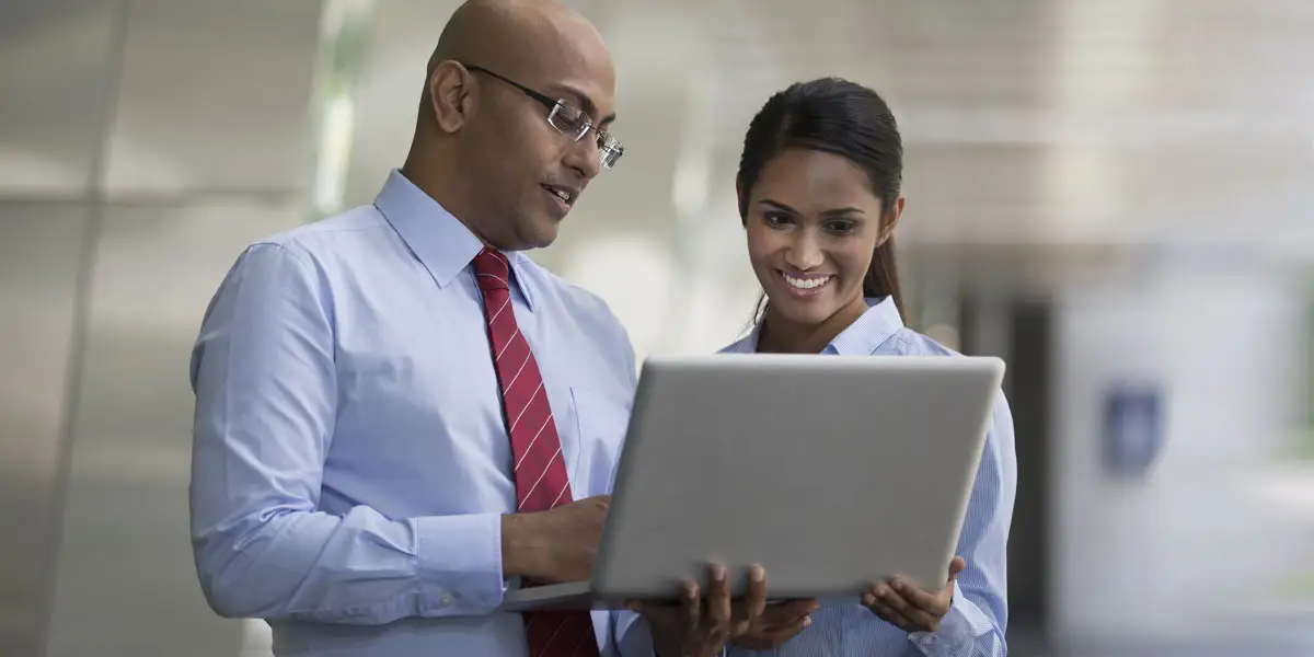 male and female colleagues