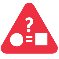 one concern of AI-based leadership assessments is the "black box" problem, depicted by a question mark placed above a circle that equals a square 