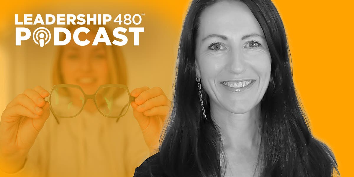 Julia Wolfendale discussing finding focus as leaders on the leadership 480 podcast. 