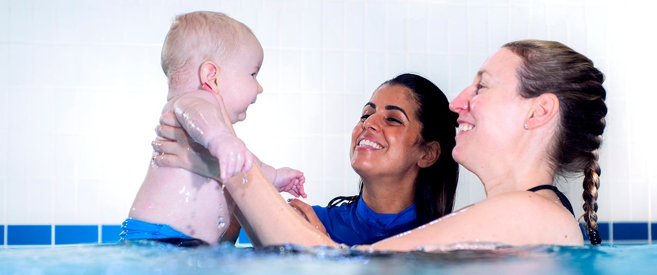 Water Babies baby swimming lesson