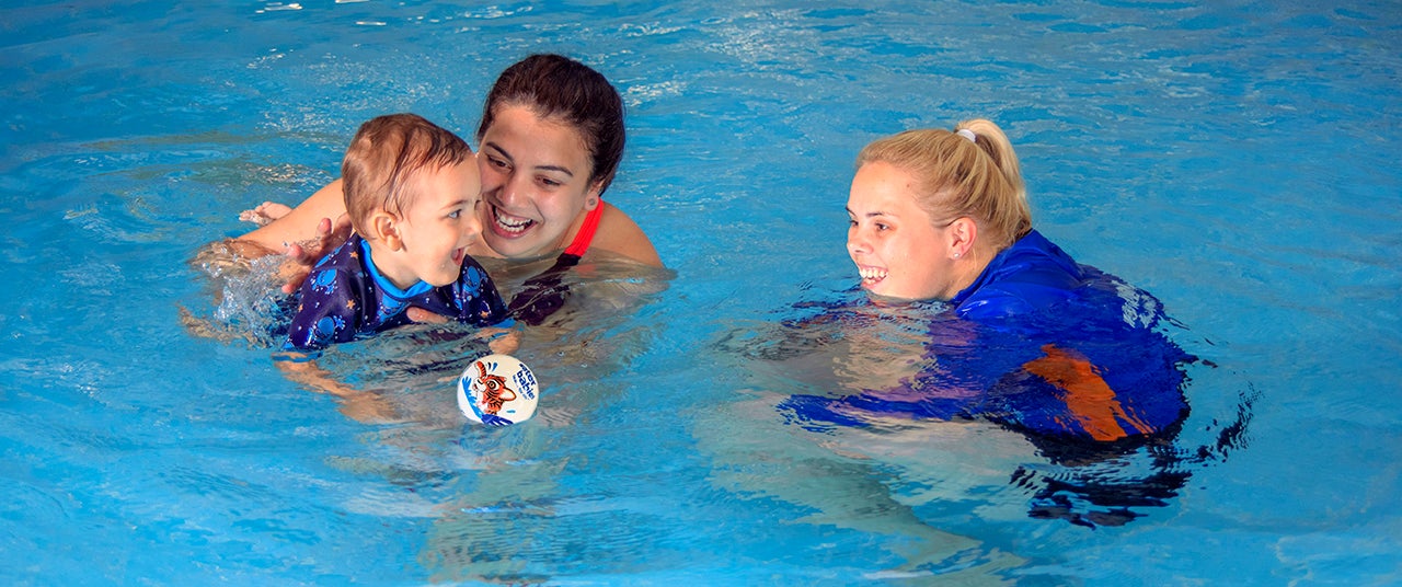 Water Babies baby swimming lesson