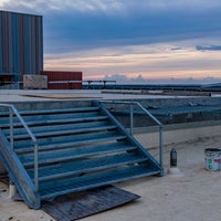 New campus helipad view.