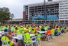 Group of workers at the construction site