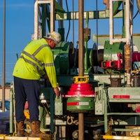 Early morning water well drilling Baptist Hospital