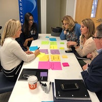 Team members discuss Transforming Baptist