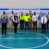 A group photo of the subcontractors including Mark Faulkner