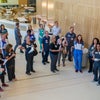 Training Teams in Hospital Lobby