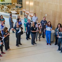 Training Teams in Hospital Lobby