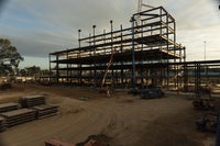 Full image of building being erected
