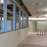 new campus hallway construction.