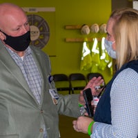 Man and Woman shaking hands