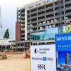 The beam starting to rise