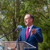 Mark Faulkner President and Chief Executive Officer Baptist Health Care speaks at new health campus groundbreaking event.