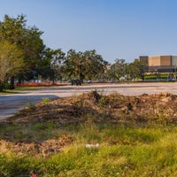 Gravel parking lot.