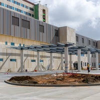 Image of side of new Bear Family Foundation Health Center.