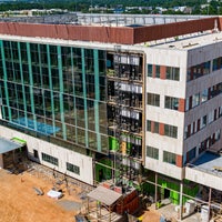 High overview of Bear Family Foundation Health Center from new Baptist Hospital.