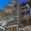 Staircase to the top of the building