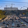 Image of the building from the interstate