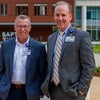 Cornerstone Ceremony -- Construction Services Vice President John Porter and President-CEO Mark Faulkner