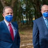 Mark Faulkner CEO of Baptist Health Care and Scott Raynes President of Baptist Hospital at the new health campus groundbreaking event.