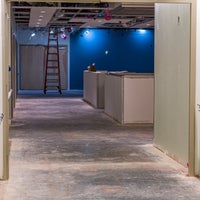 New campus hallway looking at station.