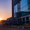 Early morning sunrise with Bear Family Foundation Health Center and new Baptist Hospital.