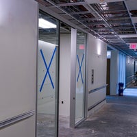 Baptist Hospital large glass interior windows