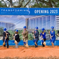 Shoveling ceremony at Baptist Health Care New Health Campus groundbreaking.