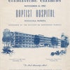 Program for the cornerstone that was placed a year before the hospital opened.