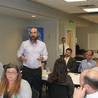 Team members discuss Transforming Baptist
