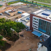 Overhead image of Bear Family Foundation Health Center building.