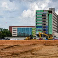 Overall view of new campus hospital and second building.