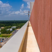 Roof view on top of new campus building.