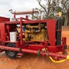 Red heavy machinery
