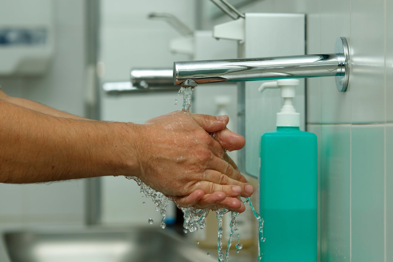 hospital washing hands