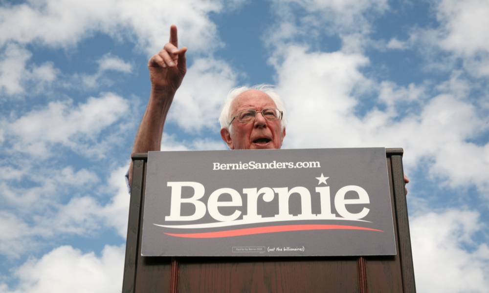 Bernie Sanders speaks to his supporters at Valley High School in Santa Ana, California during a rally.jpg