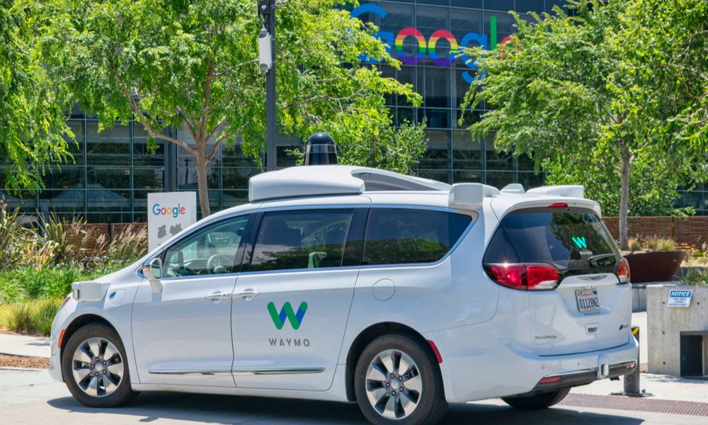 Waymo self driving car performing tests in a parking lot near Google's headquarters (1).jpg