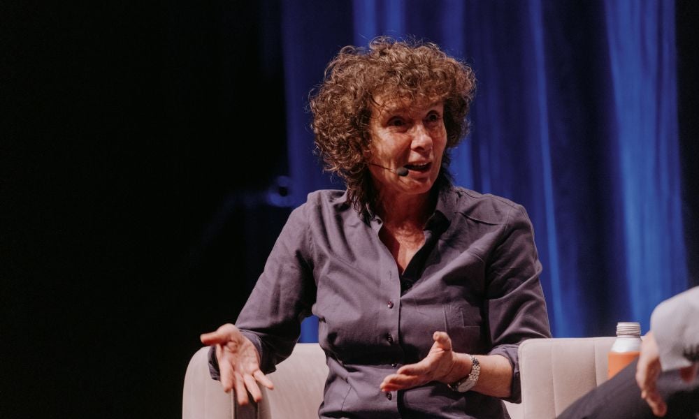 Novelist and essayist Jeanette Winterson spoke about generative AI as a potential creative partner.jpg
