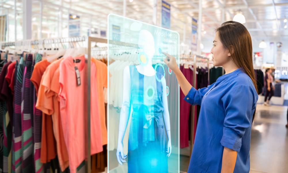 Augmented reality hologram in a retail store.jpg