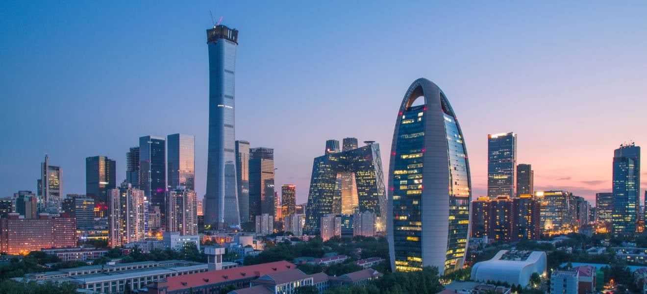 Sun setting in Beijing represents opportunities for local start-ups to innovate in China