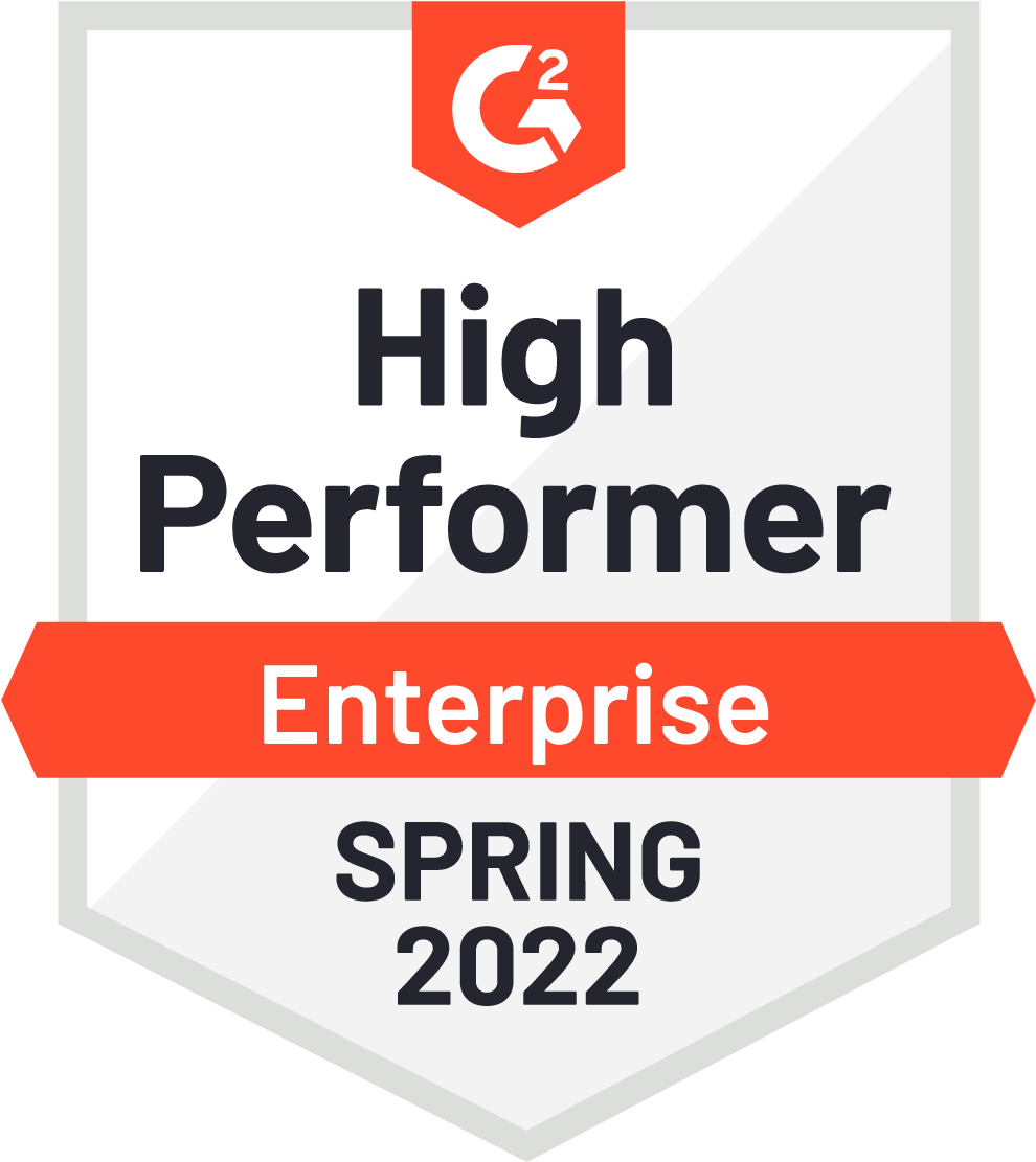 High Performer in the Enterprise Headless CMS Grid, Spring 2022 badge