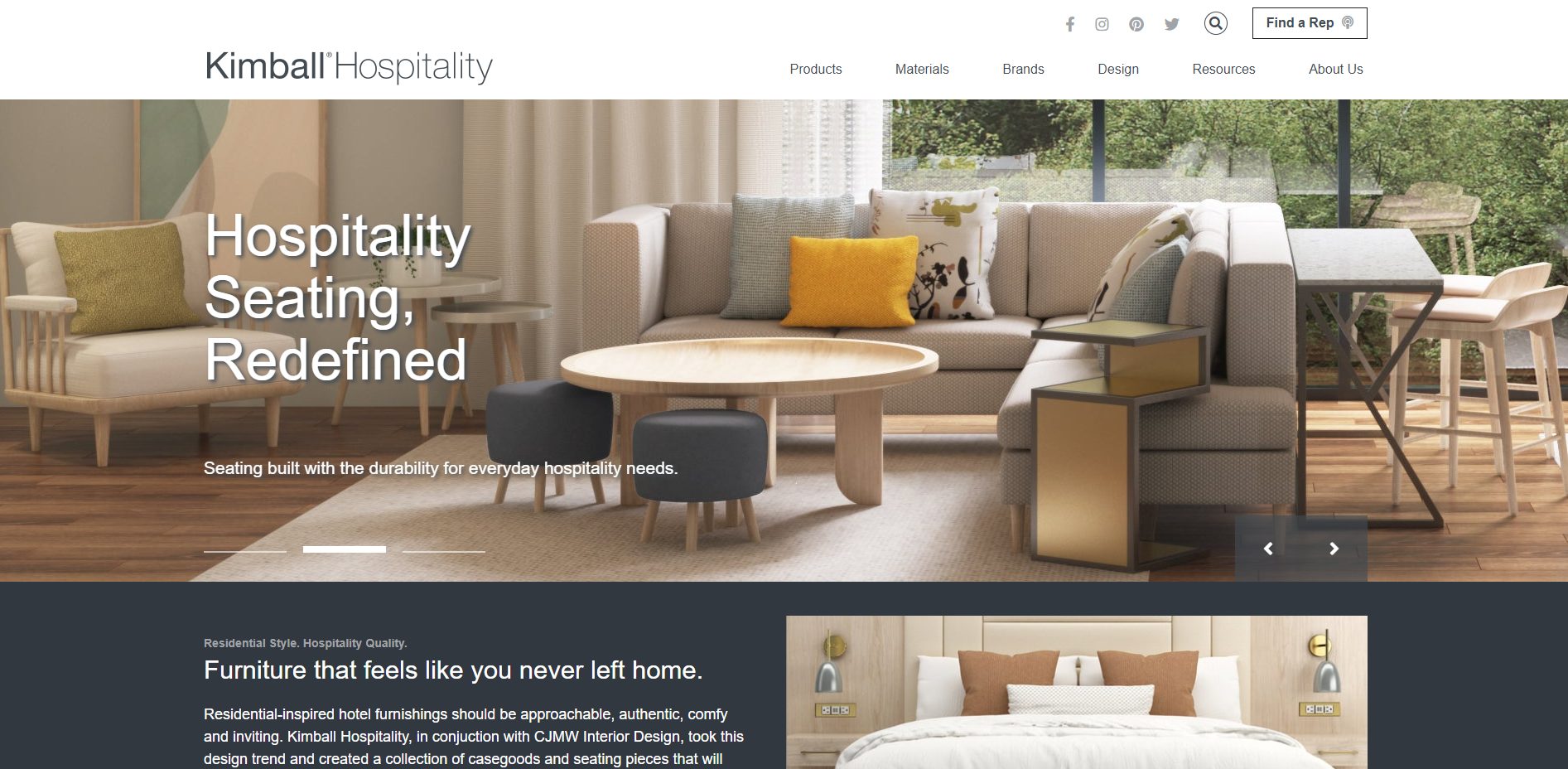70% increase in visitors to Kimball Hospitality's modern website 